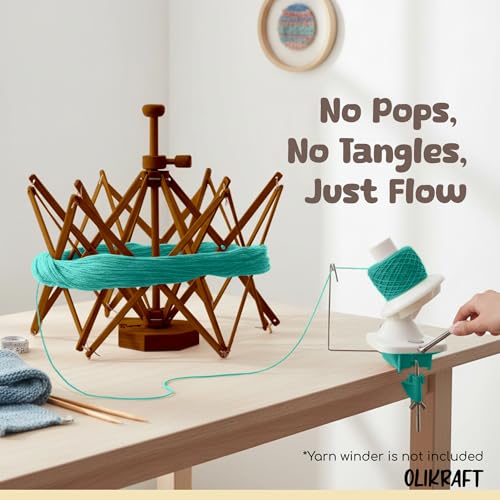 Wooden Reverse Umbrella Yarn Swift