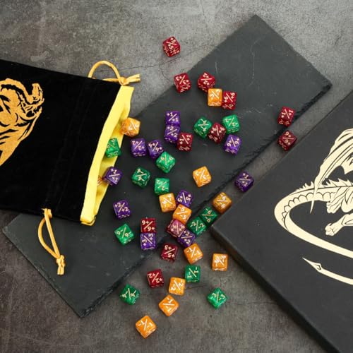 Color MTG Counter Dice Set Keyword Shield Life Counters with Dice Storage Bag for MTG TGG Table Games
