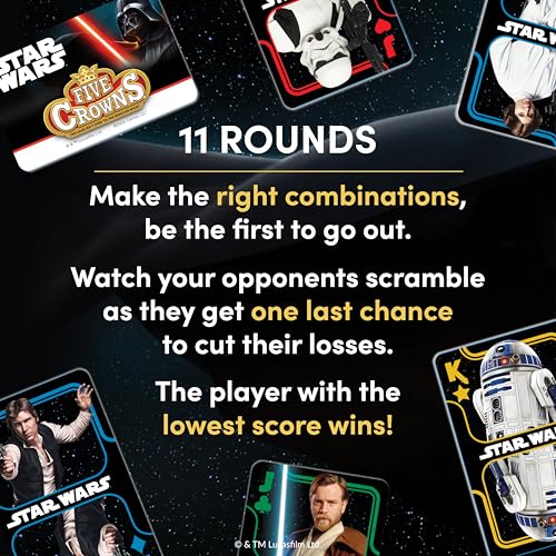 Five Crowns Star Wars Rummy Style Card Game for Kids