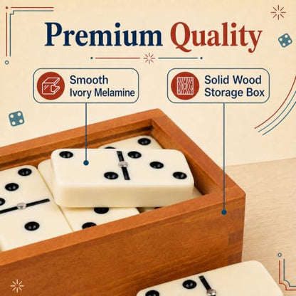 Jumbo Dominoes Set for Adults (28 count)