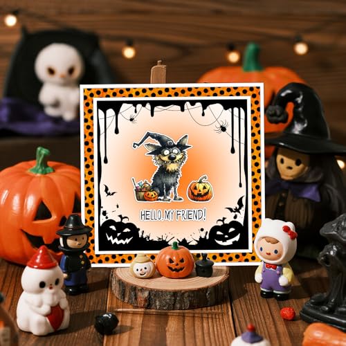 Halloween Clear Silicone stampReusable Stamp with Pumpkins