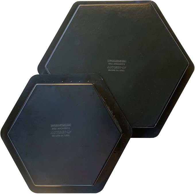 AUTUMN 12" Hexagon Stepping Stone Mold - DIY Concrete Cement Path Maker for Garden Walkway - Made in USA - Decorative Hexagonal Garden Statue & Pathway Mold