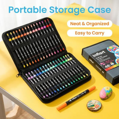 Dual Tip Acrylic Paint Markers (48 Count)