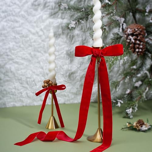 Red Thin Velvet Ribbon