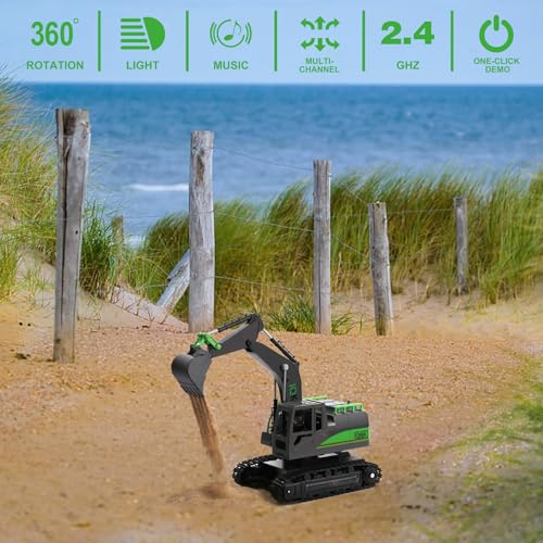 Remote Control Excavator Toys for Boys 4