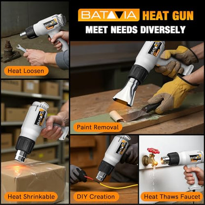 1800W Heat Gun with 752℉&1112℉ Dual (72 Count)