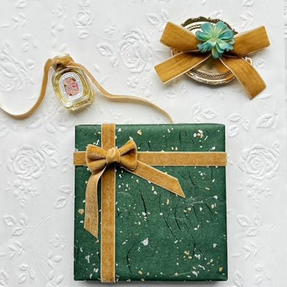 Vintage Khaki Velvet Ribbon (75 Foot)
