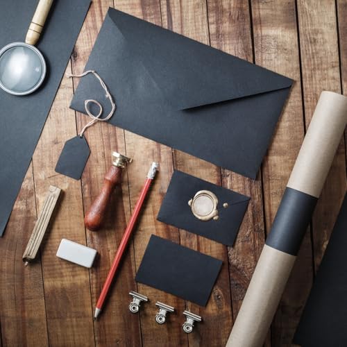 8.5" x 11" Black Colored Cardstock Bulk 150 Sheets Construction Paper Card Stock Printer Paper for DIY Art Crafts