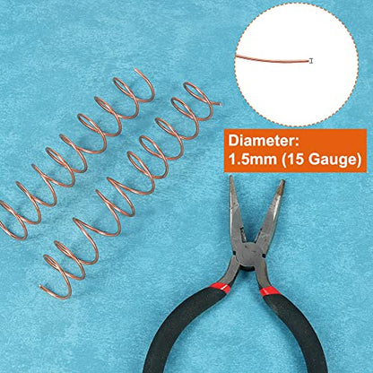 164ft 15 Gauge 1.5mm Aluminum Wire Copper Bendable for Jewelry