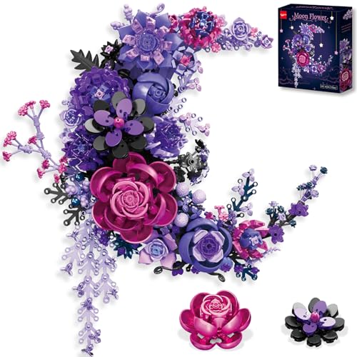 Purple Moon Flower Building Set