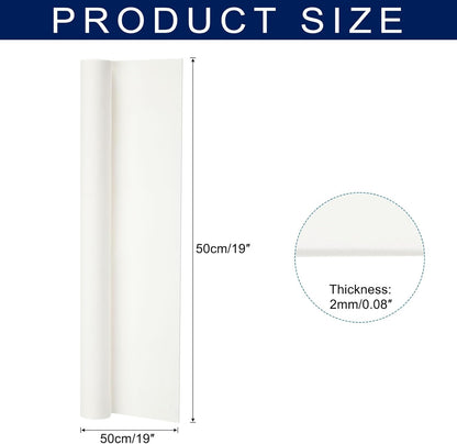 MECCANIXITY Foam Sheets Crafts 19x19 Inch 2mm EVA Craft Foam Paper Foam Sheets for Crafts Projects DIY Cosplay Modeling, White