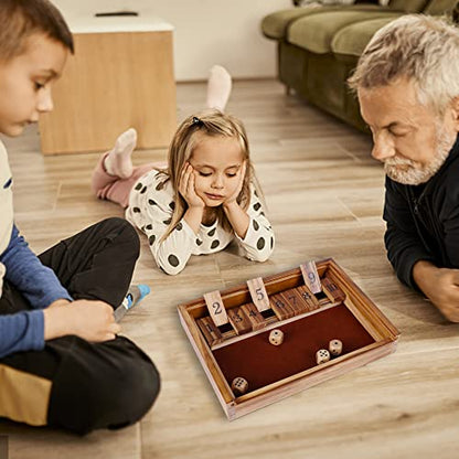 Shut The Box & 4 in a Row Tables Game Set