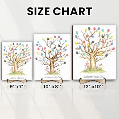 Personalized Fingerprint Art Tree Sign