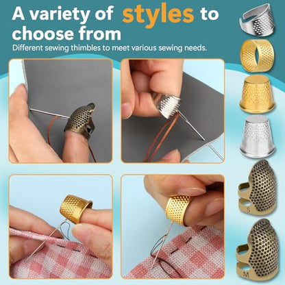 Thimbles for Hand Sewing (8 Count)