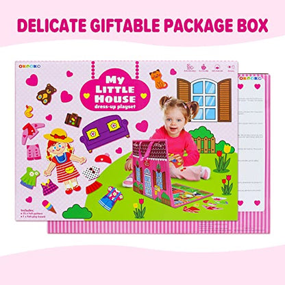 Dress Up House Felt Board 35PCS Double