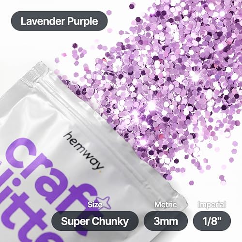 Craft Glitter Lavender Purple 100g Super Chunky Glitter (100 grams)