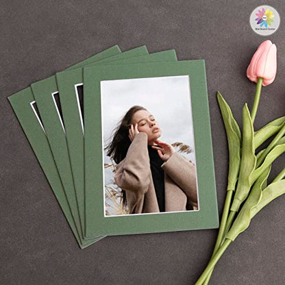 Mat Board Center 10 Pack 5x7 Photo Mats for 4x6 Picture