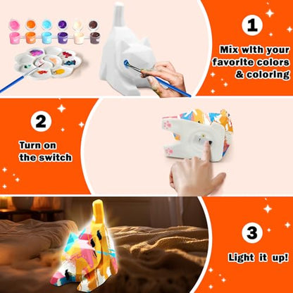 4.3in Paint Your Own Cat Lamp Kit
