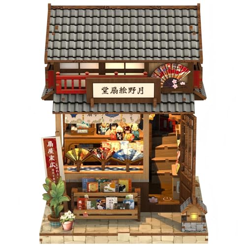 Book Nook Kit Japanese Miniature Fan Shop