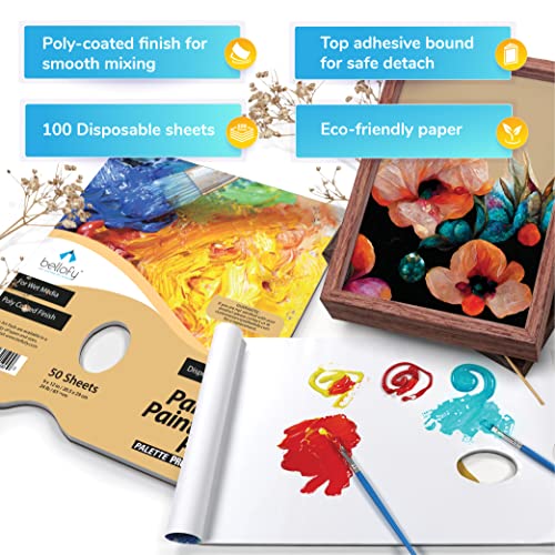 2X Disposable Palette Paper 9x12 Inches