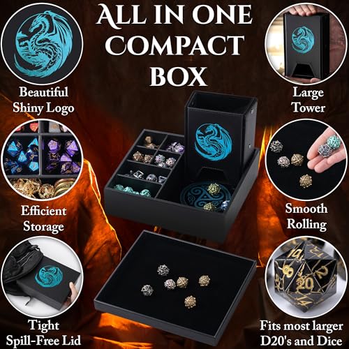All-in-One Game Roamer - Dice Tray & Tower for DND and RPG