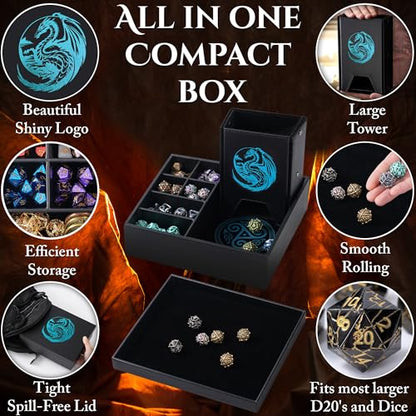All-in-One Game Roamer - Dice Tray & Tower for DND and RPG