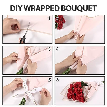 20 Sheets Flower Wrapping Paper (20 Count)