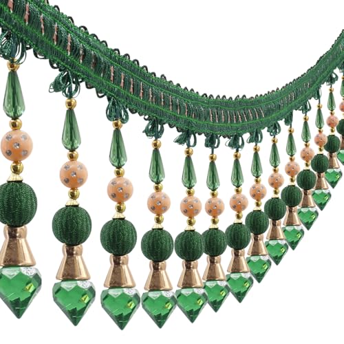 3yards Beading Fringe Trimming Long Beads Tassel Curtain Trim Ribbon Trim for Cover Edge Decorative