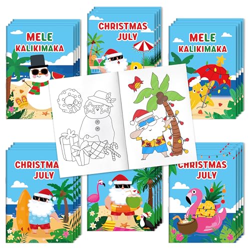 July Christmas Coloring Books (24 Count)