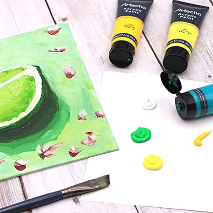 8 Colors Acrylic Paint 120ml (32.4 Fl Oz)