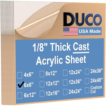 Duco Clear Cast Acrylic Sheets 1 (12 Count)