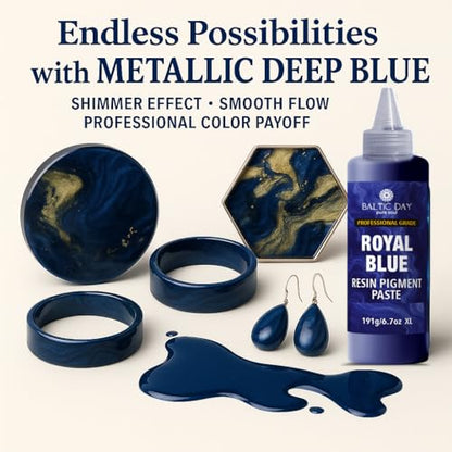 Royal Blue Epoxy Resin Pigment Paste 6.7oz