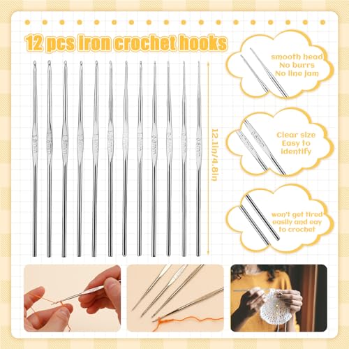 54 Pcs Crochet Hooks Set