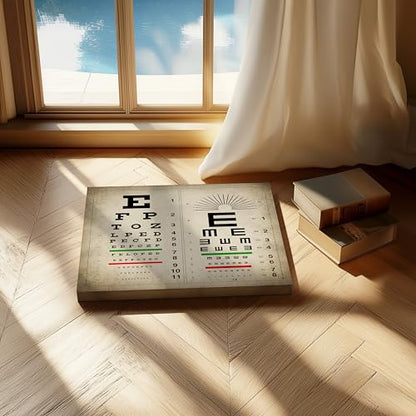 Vintage Eye Chart Canvas