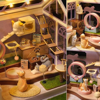 DIY Miniature Dollhouse Kit with Furniture Plus Dust Proof & Music Movement