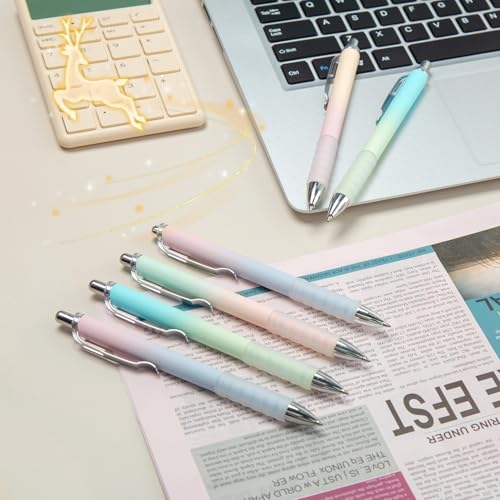 Gel Pens Fine Point 0.7mm Black Ink Gel Pen Retractable Cute Pens for Smooth Writing School Office Supplies (18 Count)