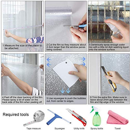 3D Window Privacy Film (9.4 Sq Ft)