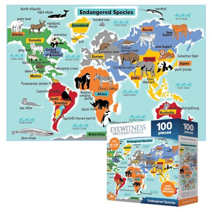 Eyewitness Discovery Puzzle Endangered Species (100 Count)