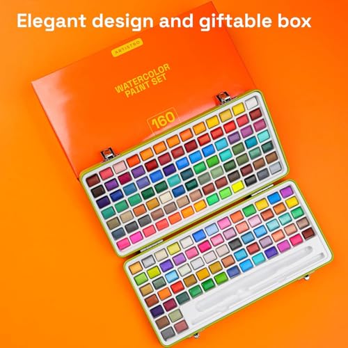50 Metallic Colors Watercolor Paint Set (48 Fl Oz)