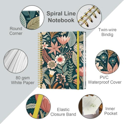 Lined Spiral Journal Notebook for Women & Men