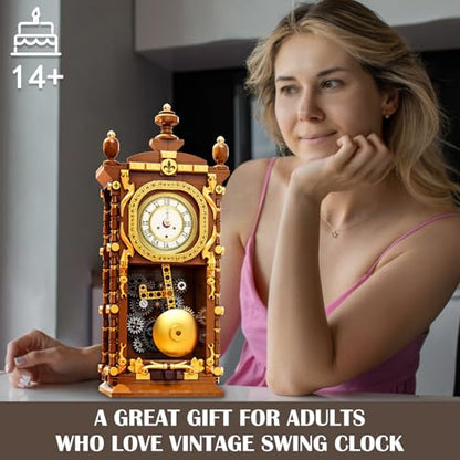 Retro Clock Building Blocks Set