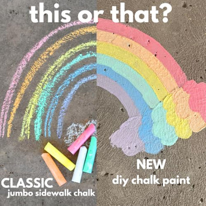 DIY Sidewalk Chalk Paint Set (12 Count)