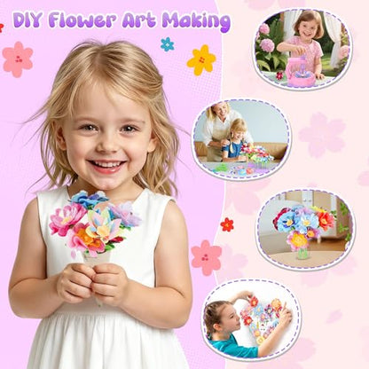 300+PCS Fabric Flower Bouquets Toys
