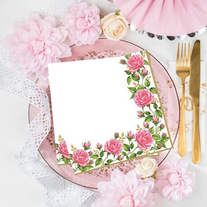 20 ct 13x13 Flowers Paper Luncheon Decoupage Napkins (20 Count)