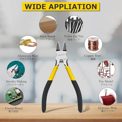 Wire Cutter 6.5 inch Cutting Pliers Diagonal Cutter Metal Snipper