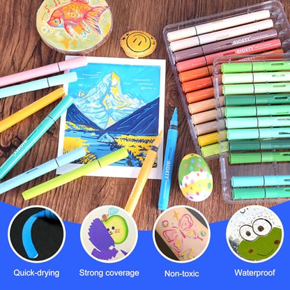 84 Colors Acrylic Paint Markers (84 Count)