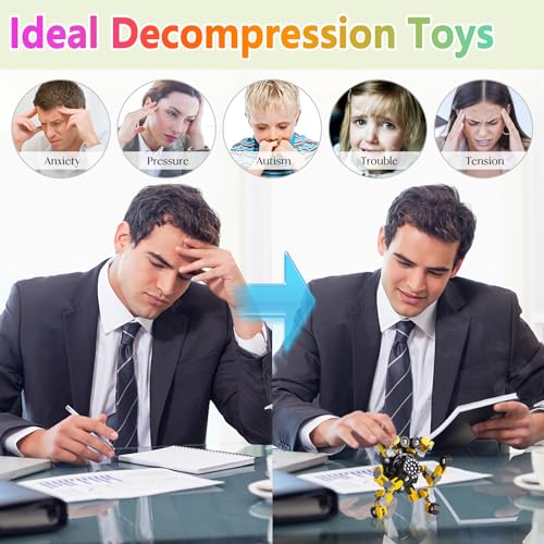 Stocking Stuffers Gifts for Grandkids Transformable Fidget Spinners for Kids and Adults Stress Relief Sensory Fidget Toys for Boys Age 8