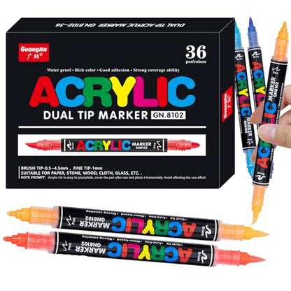 36 Colors Acrylic Paint Markers (36 Count)