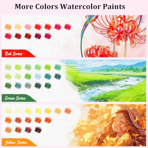 168 Colors Watercolor Paint Set (168 Count)