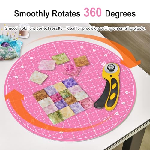 13"x13" Round Rotating Cutting Mat